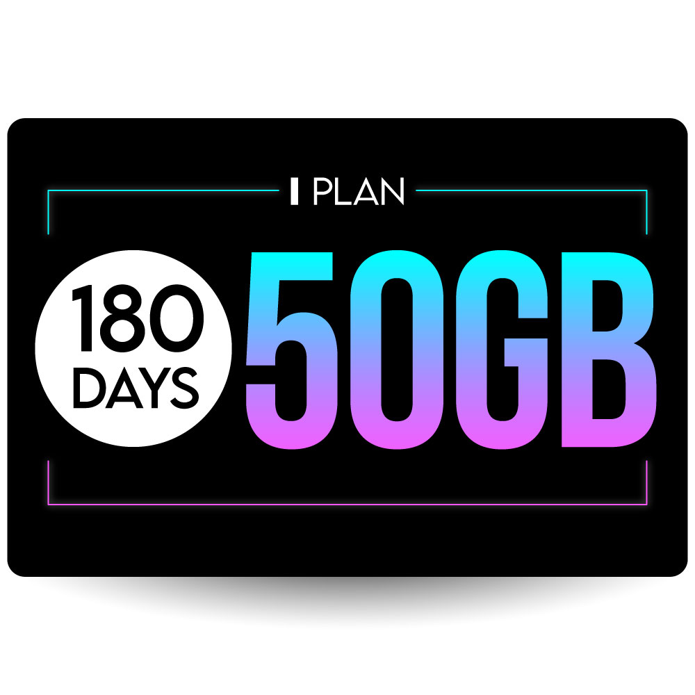 SIMカード 180日50GBプラン[Iプラン] 長期格安プラン